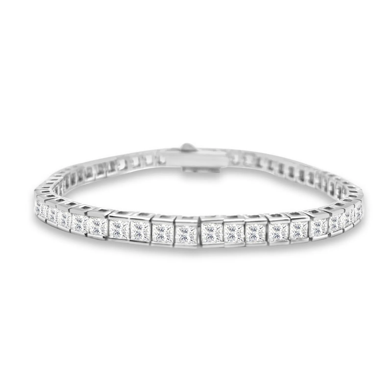 10 Carat Princess Cut Tennis Bracelet