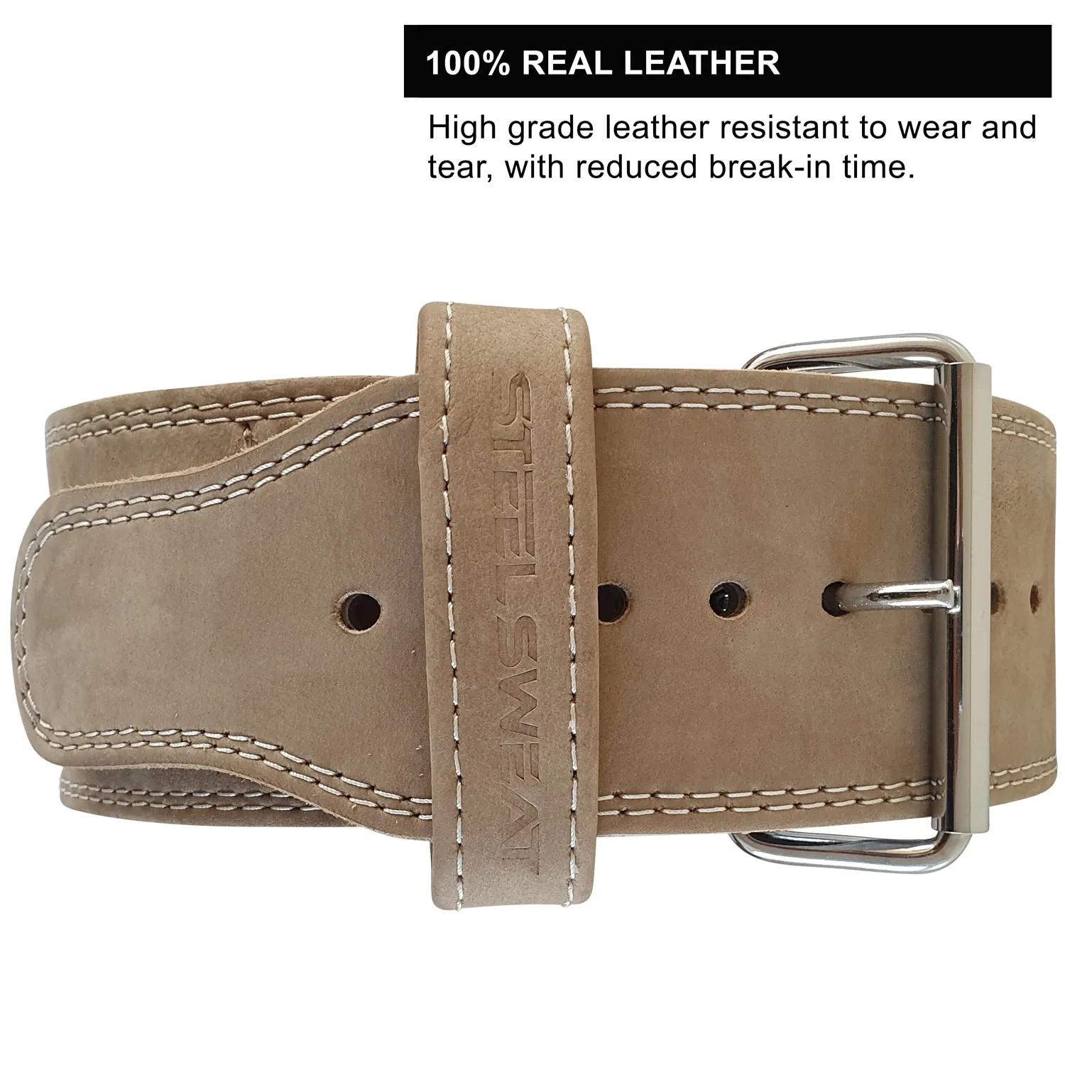 10MM Hyde Leather Belt - Oat