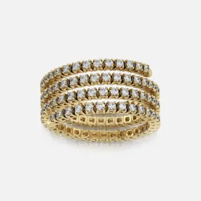 14k Gold Diamond Wrap Ring