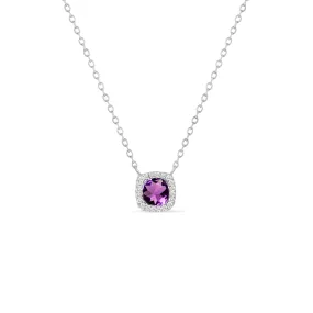 14KW 20D0.05CT,1AM0.36CT,CU/RD DIAMOND/AMETHYST NK (118N402277WAM14)