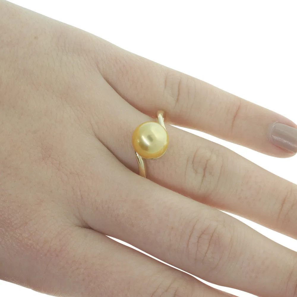 18ct Yellow Gold Cultured South Sea Pearl Ring