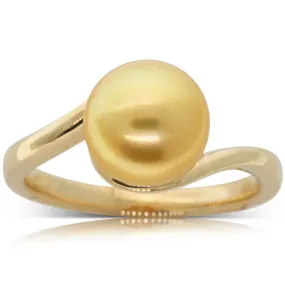 18ct Yellow Gold Cultured South Sea Pearl Ring