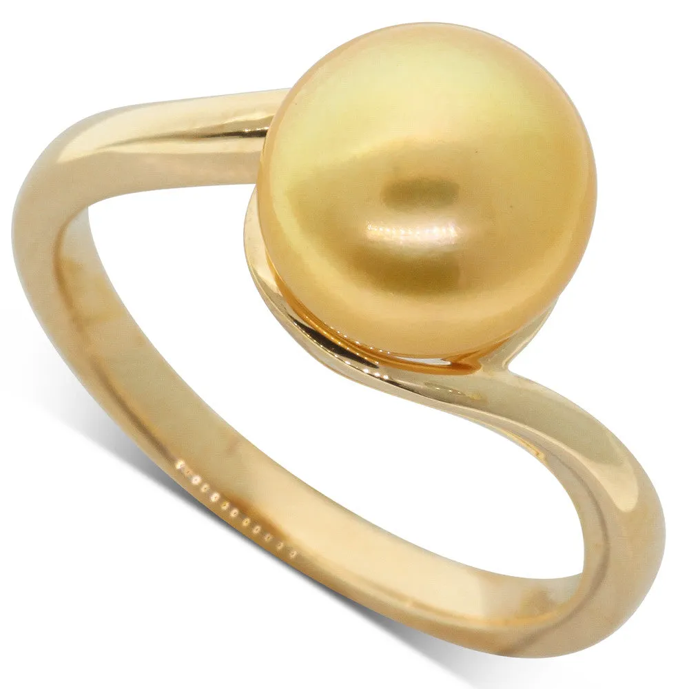 18ct Yellow Gold Cultured South Sea Pearl Ring