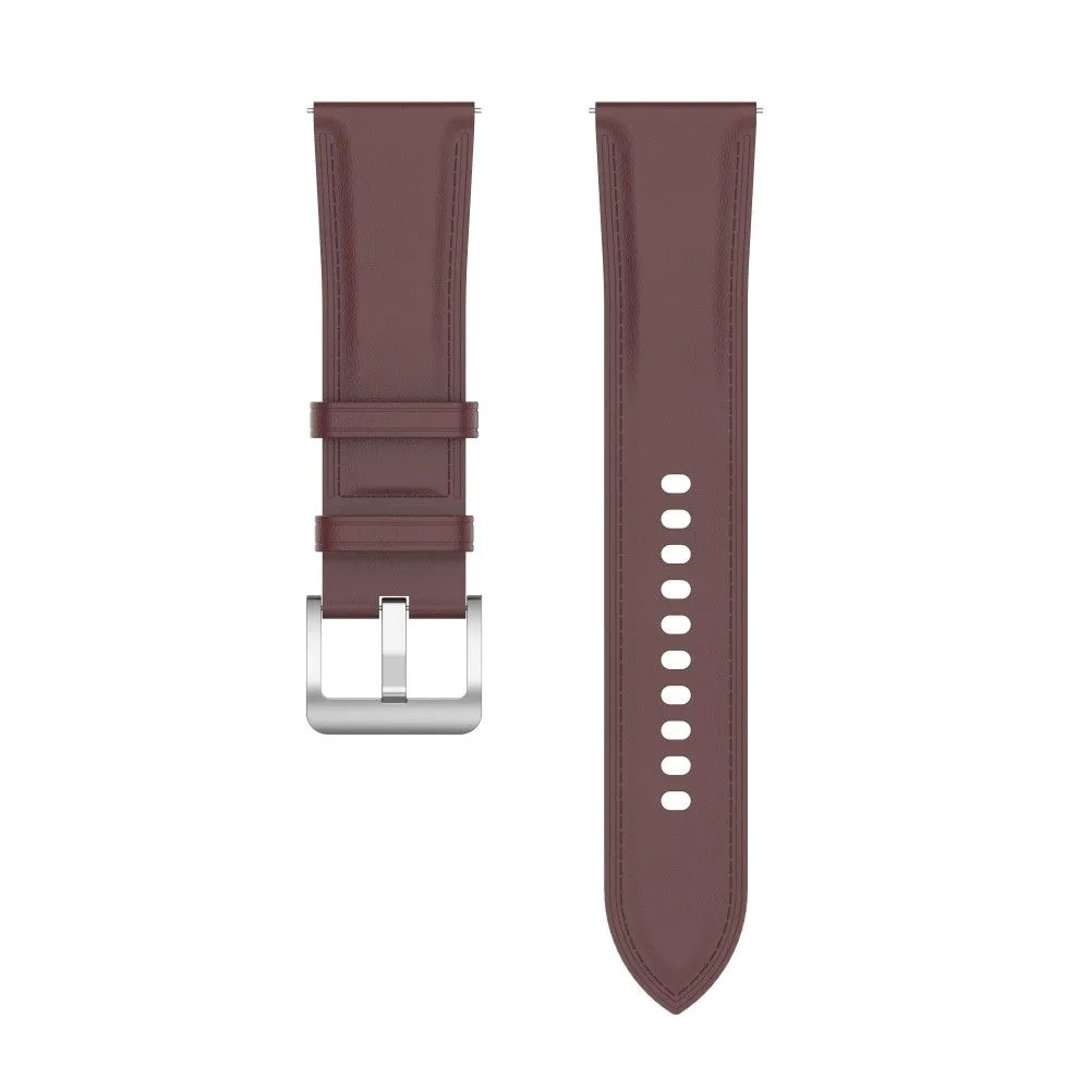 22mm Universal cool genuine leather watch strap - Dark Brown