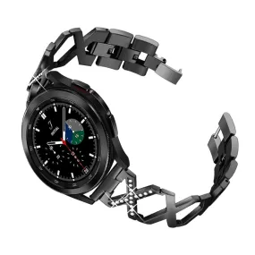 22mm X design stainless steel watch strap for Samsung Galaxy Watch - Black