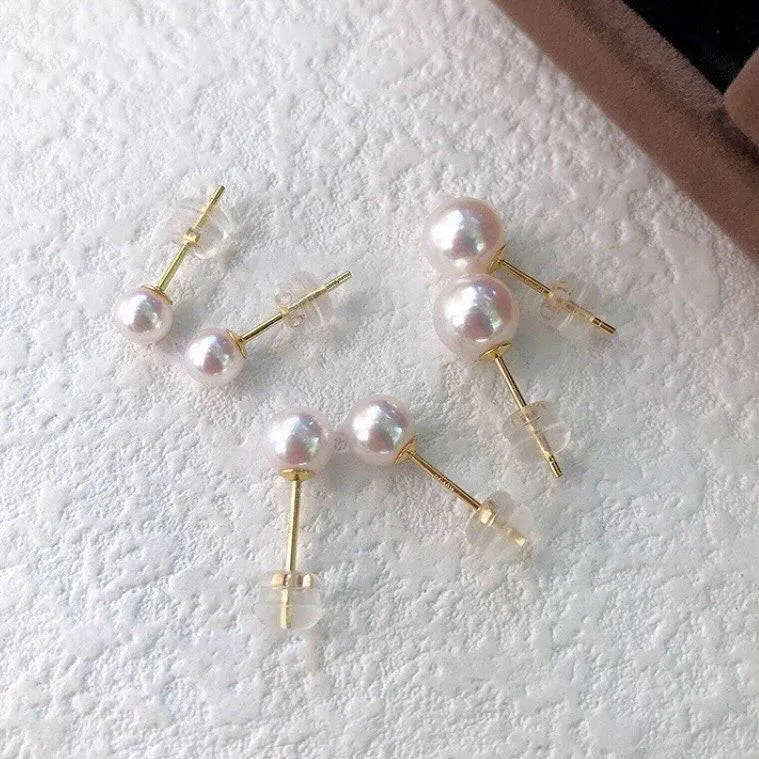 3-6mm Mini Akoya Pearl Stud Earrings