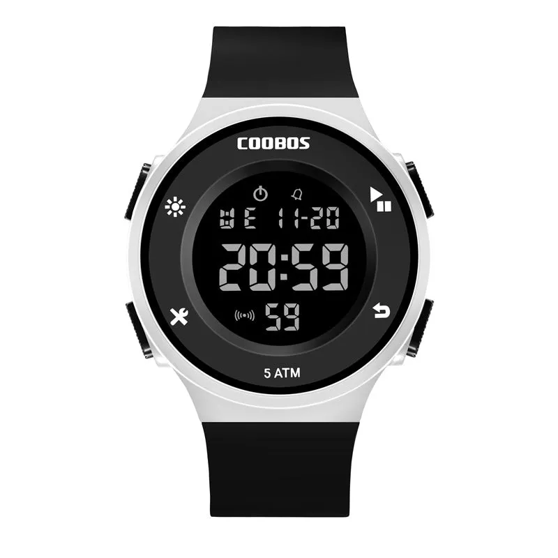 50 M Swimming Waterproof Student Sports Electronic Watch Waterproof LED Luminous Simplicity Couple Watch