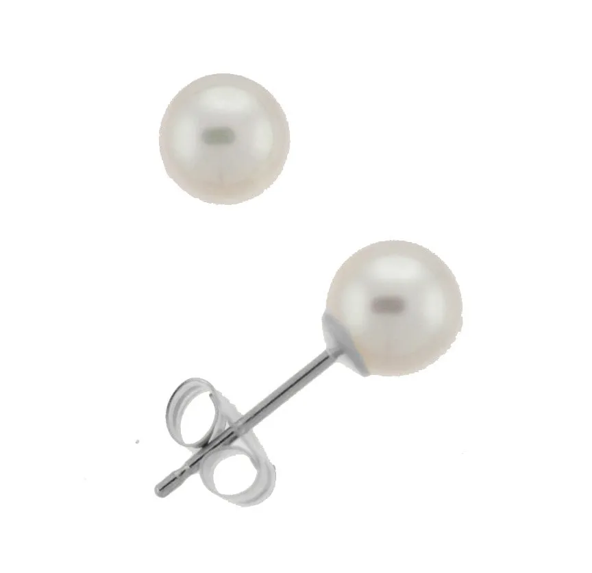 5.5-6.0mm Akoya Pearl Stud Earrings (SKU: 60506)