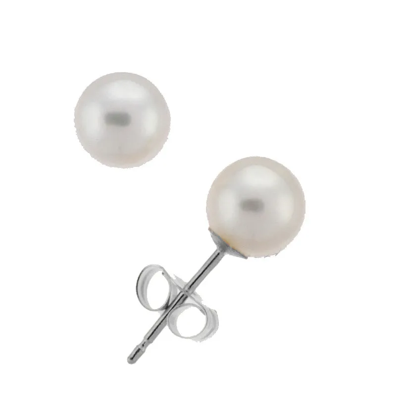 6.0-6.5mm Akoya Pearl Stud Earrings (SKU: 60508)