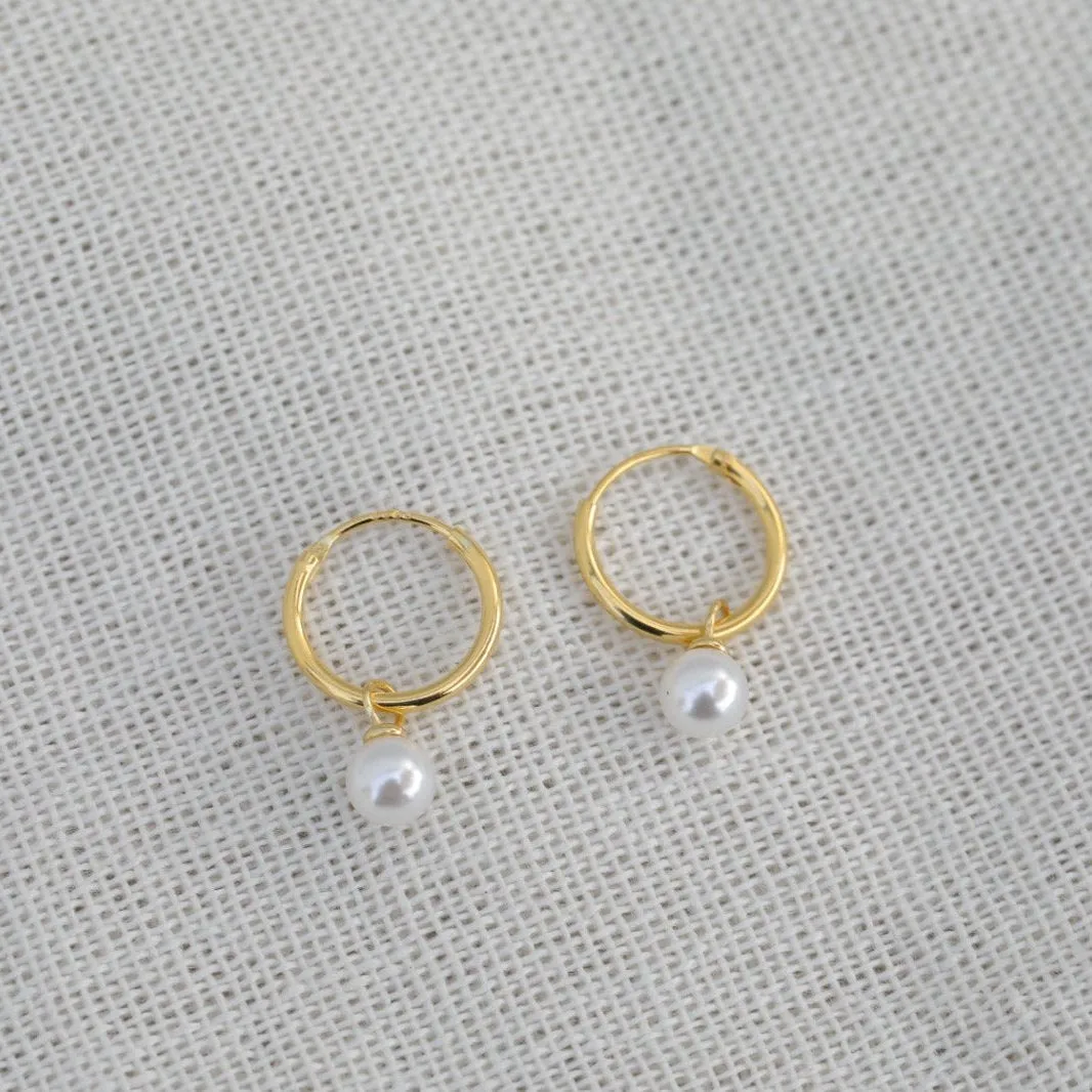 925 Sterling Silver Pearl Earrings