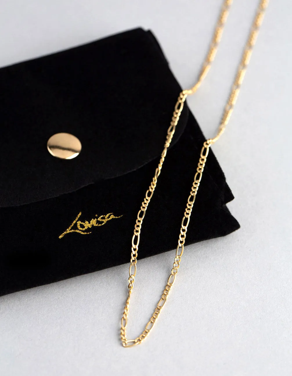 9ct Gold Figaro Chain Necklace