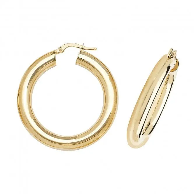 9K Gold Hoop Earrings ER1005