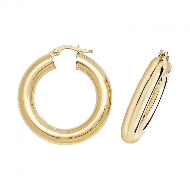 9K Gold Hoop Earrings ER1005