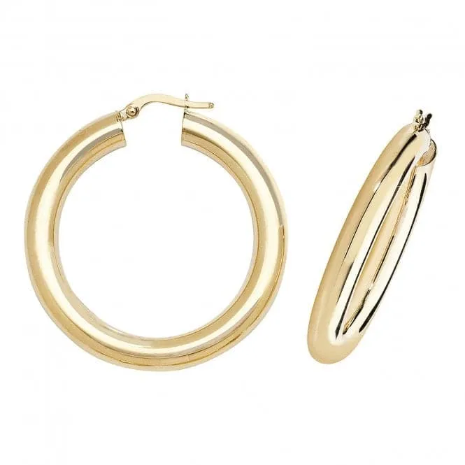 9K Gold Hoop Earrings ER1005