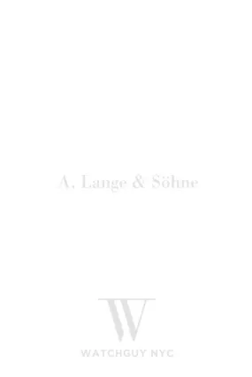 A. Lange & Sohne Lange 1 Lange 1 101.025 Watch