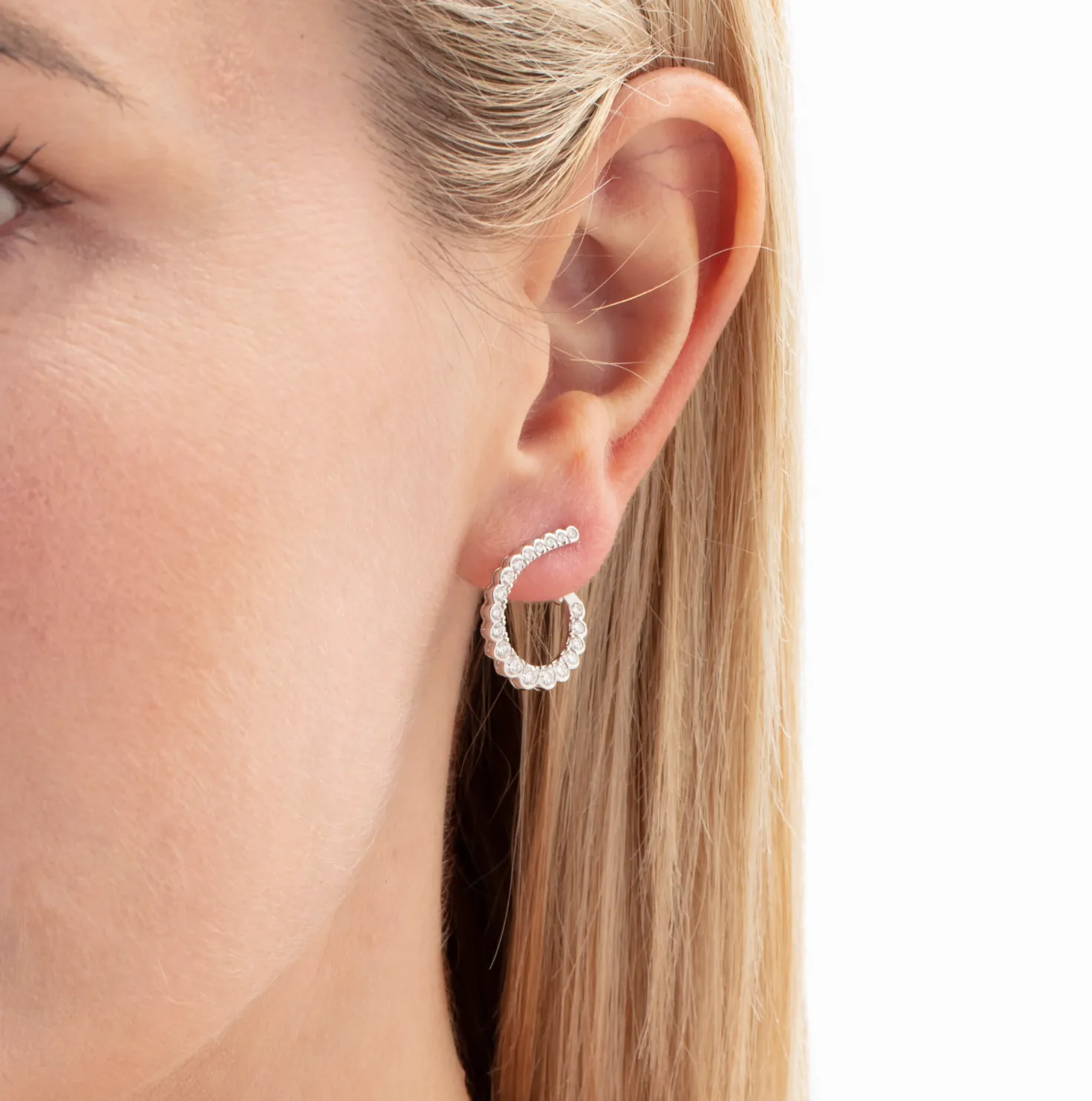 Aerial Regal Diamond Hoops (large)