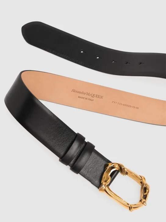 Alexander McQueen   The Snake leather belt 