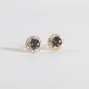 Alexandrite   Diamond Studs