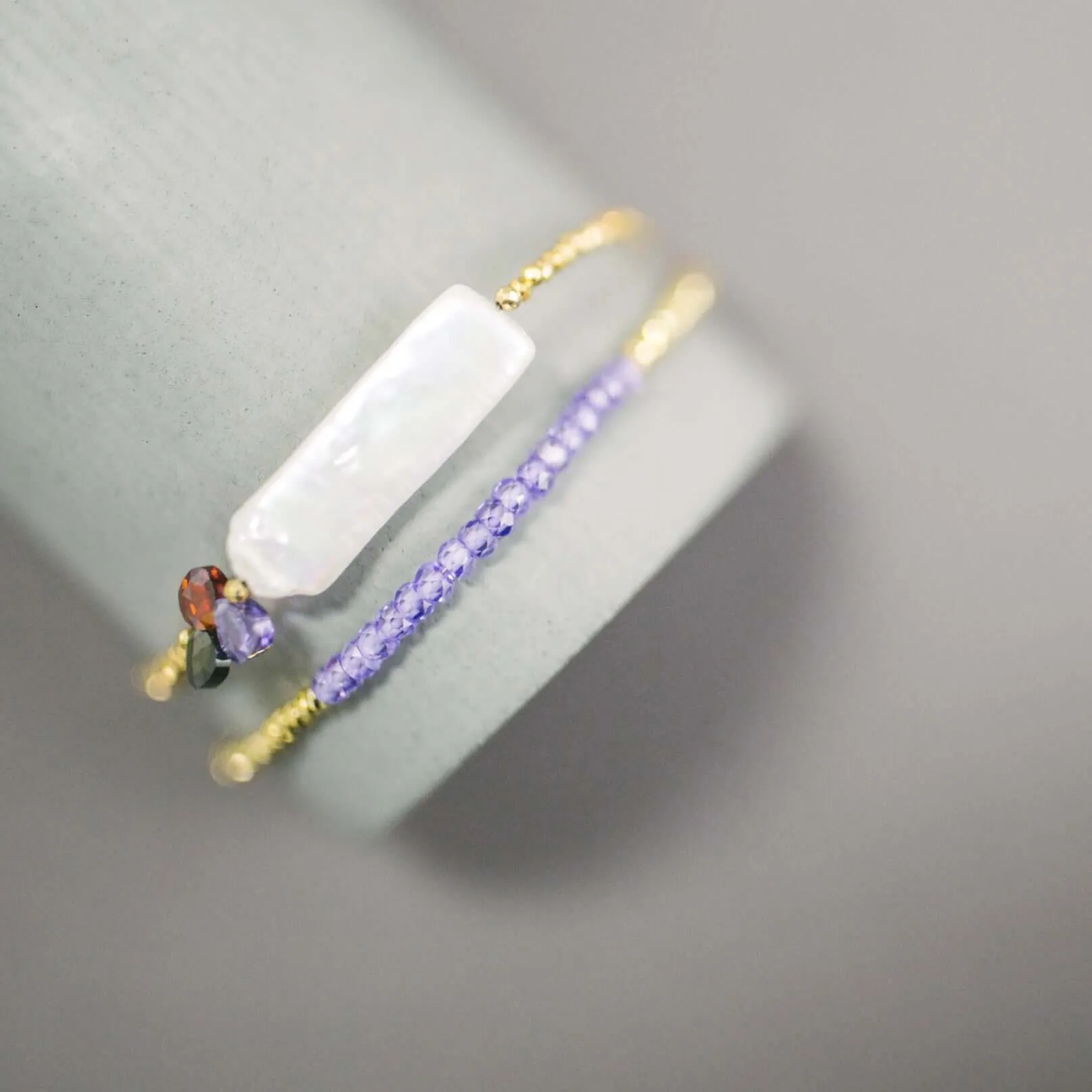 Amethyst Adjustable Stacking Bracelet