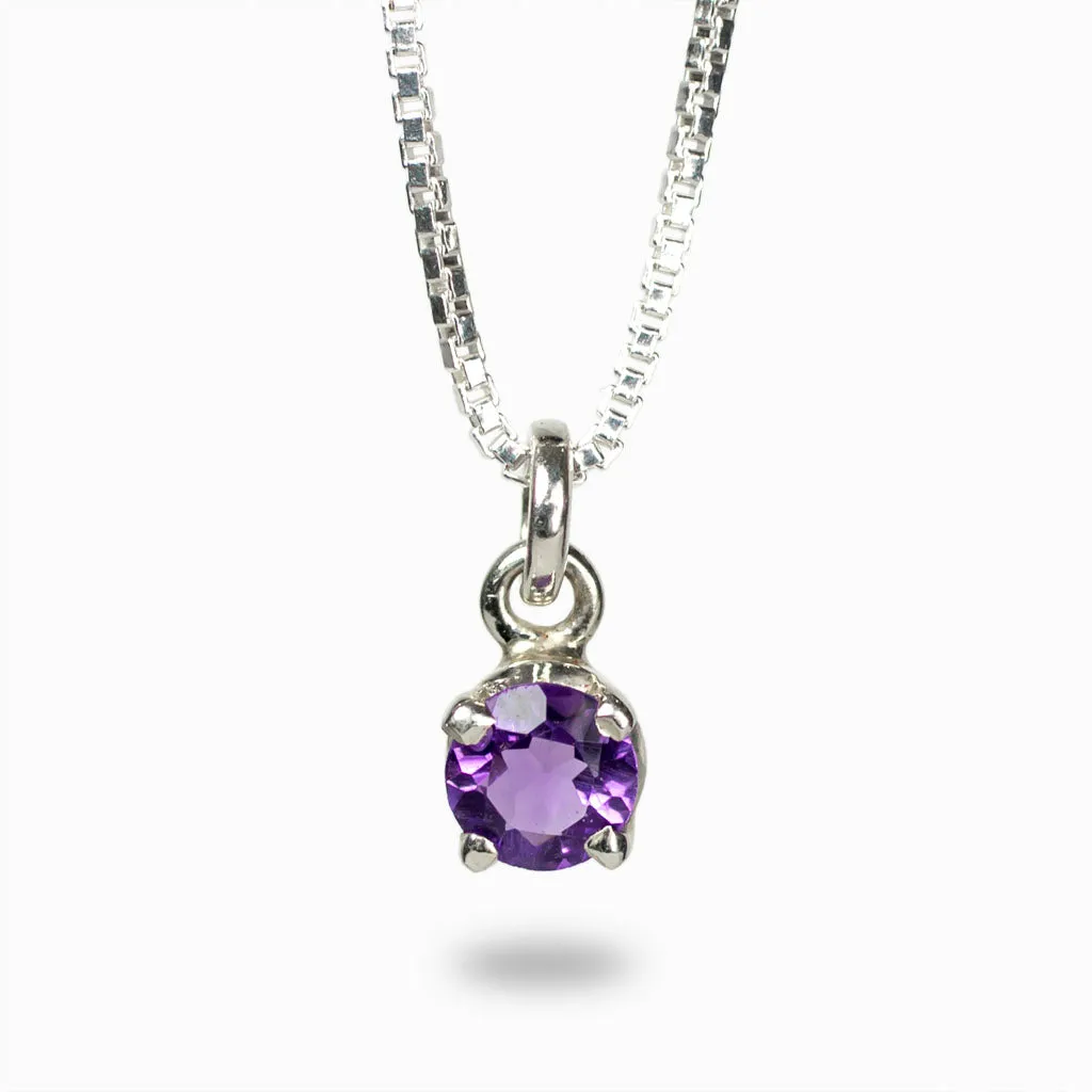 Amethyst Birthstone Necklace