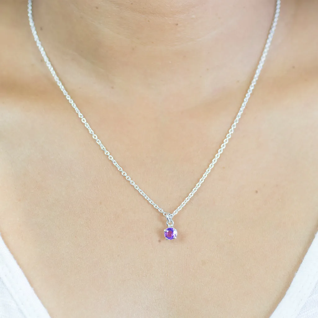 Amethyst Birthstone Necklace