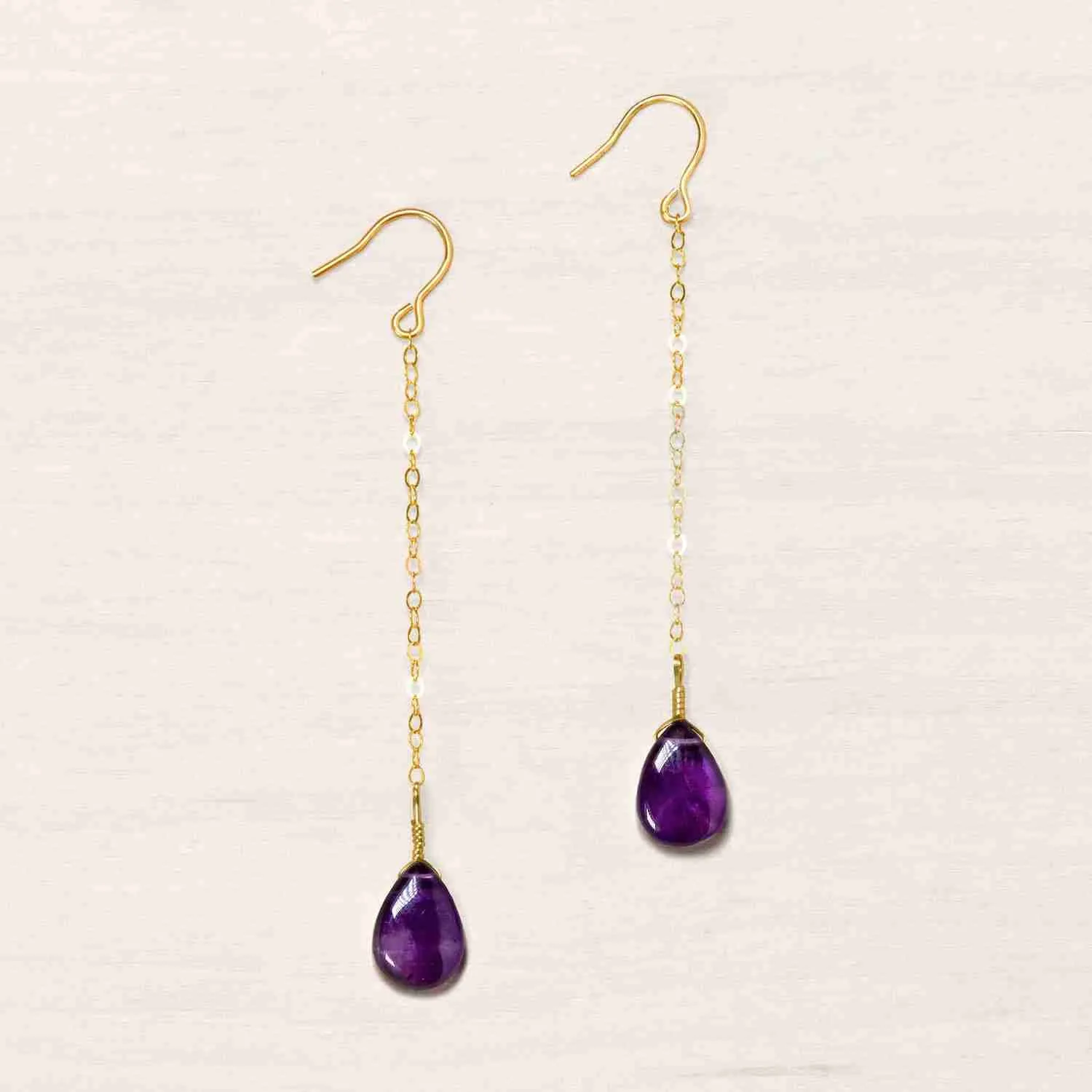 Amethyst Drop Earrings