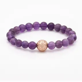 Amethyst Rose Gold Bracelet