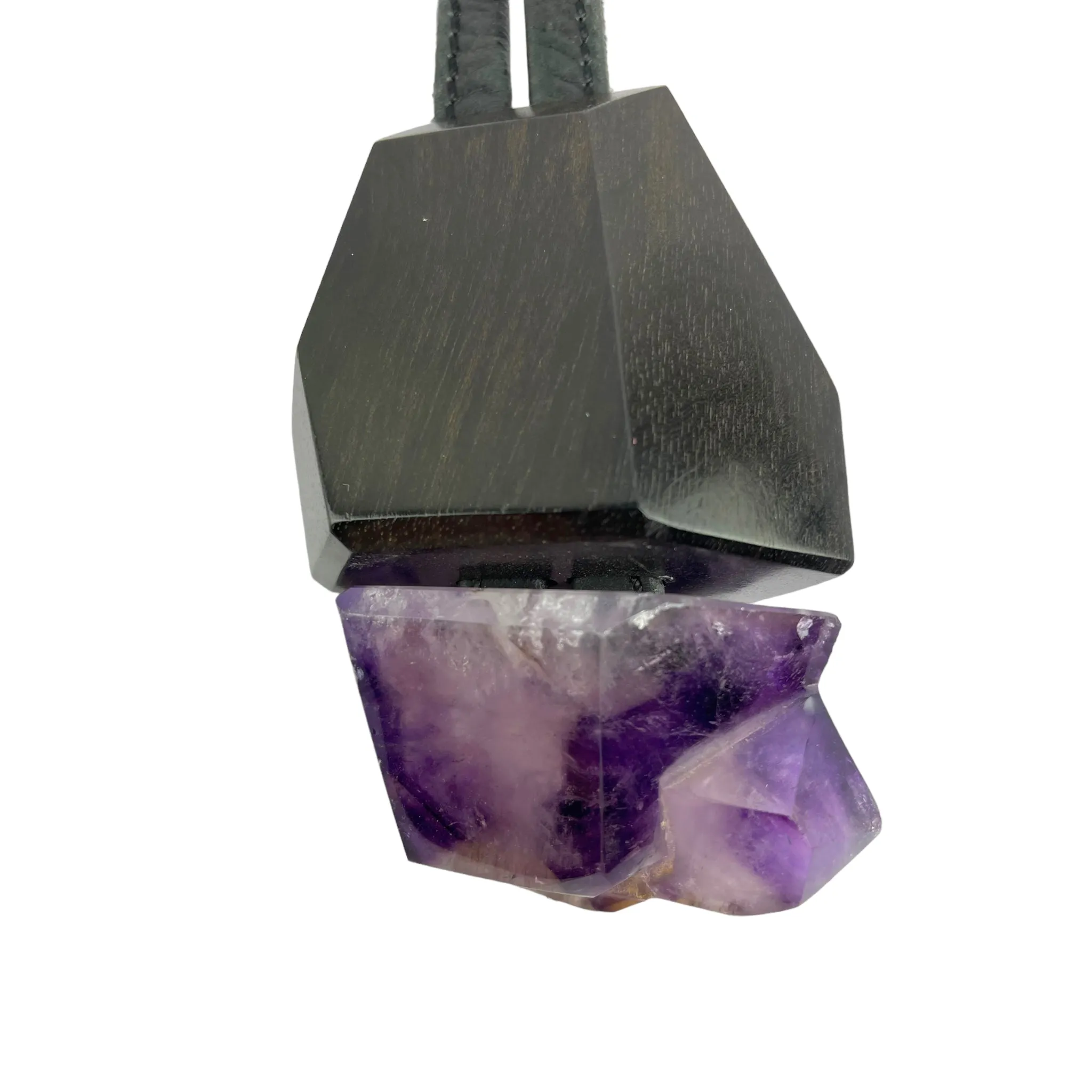 AMETHYST/EBONY PENDANT