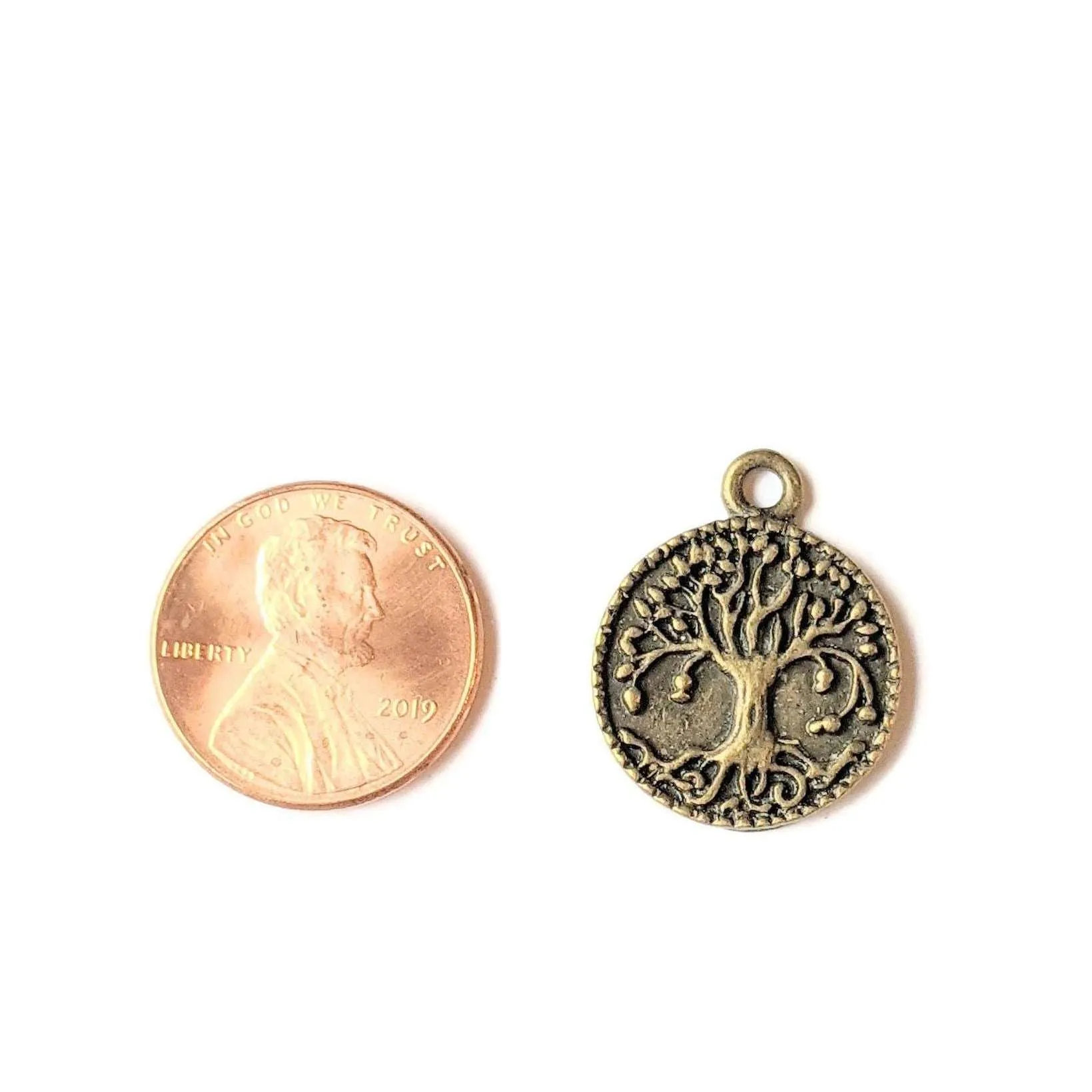 Antique Bronze Tree of Life Charm