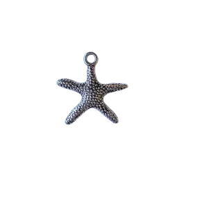 Antique Silver Starfish Charm Pendant