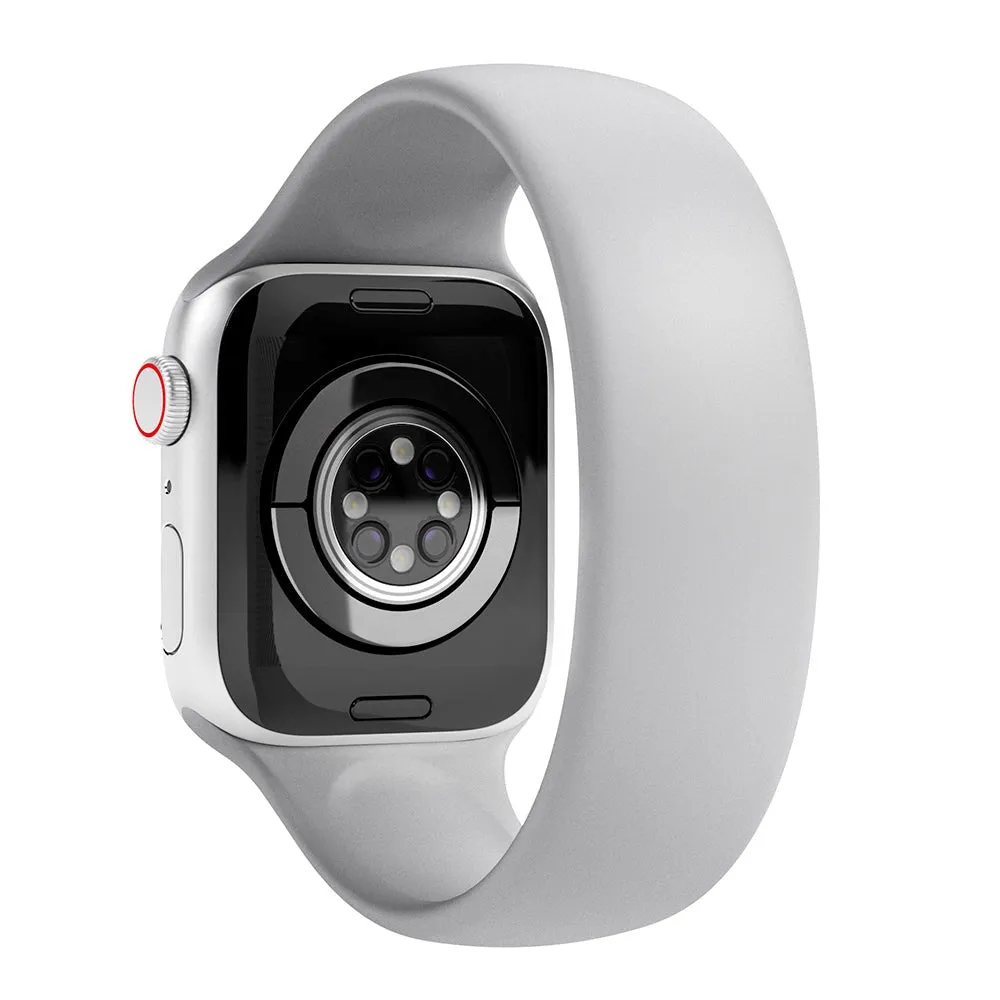 Apple Watch (38/40/SE/41/42mm) Vonmählen Solo Loop Small Silikone Rem - Grå