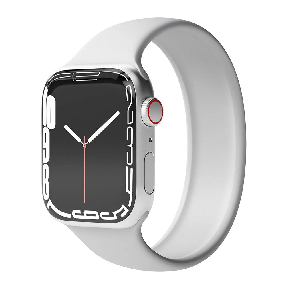 Apple Watch (38/40/SE/41/42mm) Vonmählen Solo Loop Small Silikone Rem - Grå