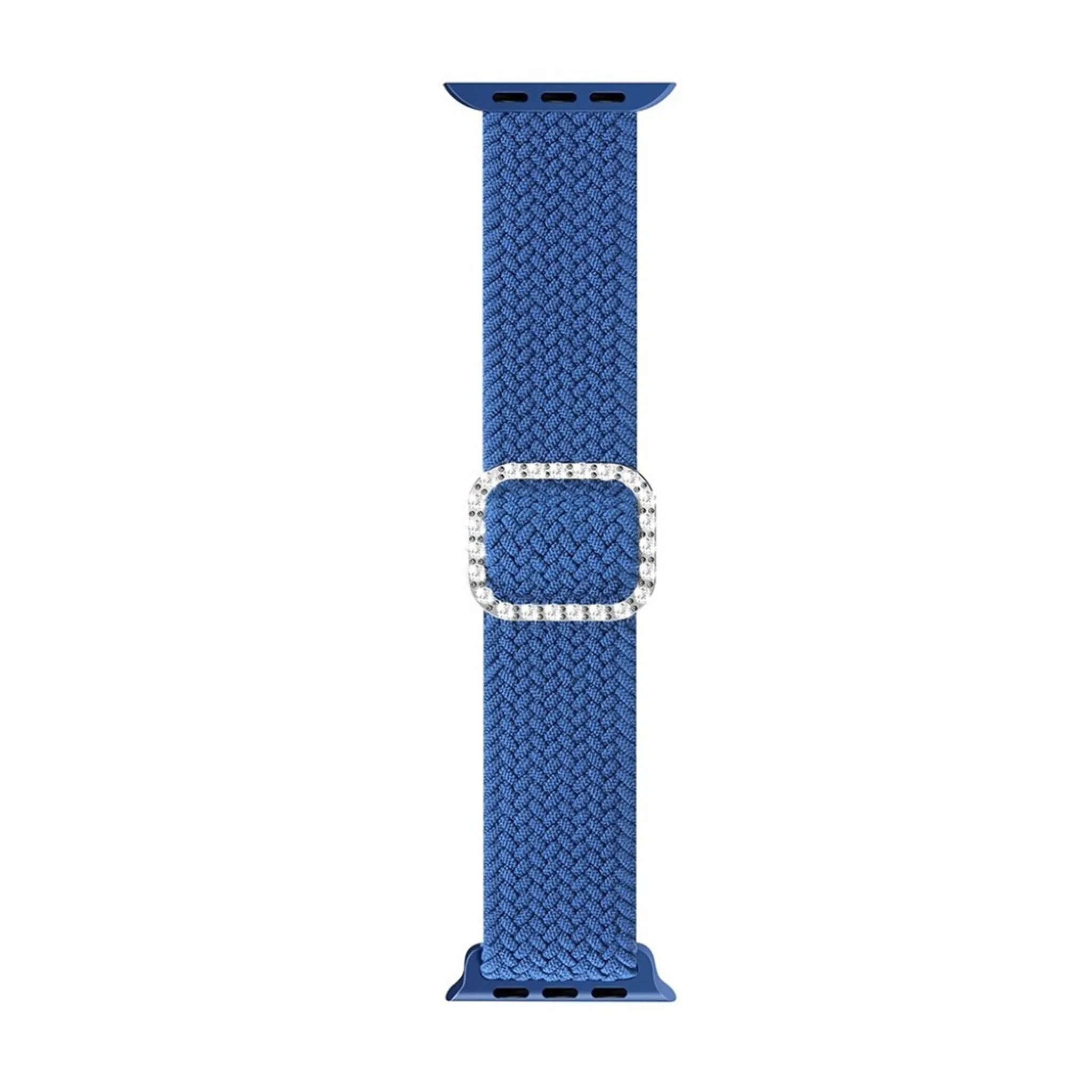 Apple Watch 40mm nylon watch strap in rhinestone buckle - Blue