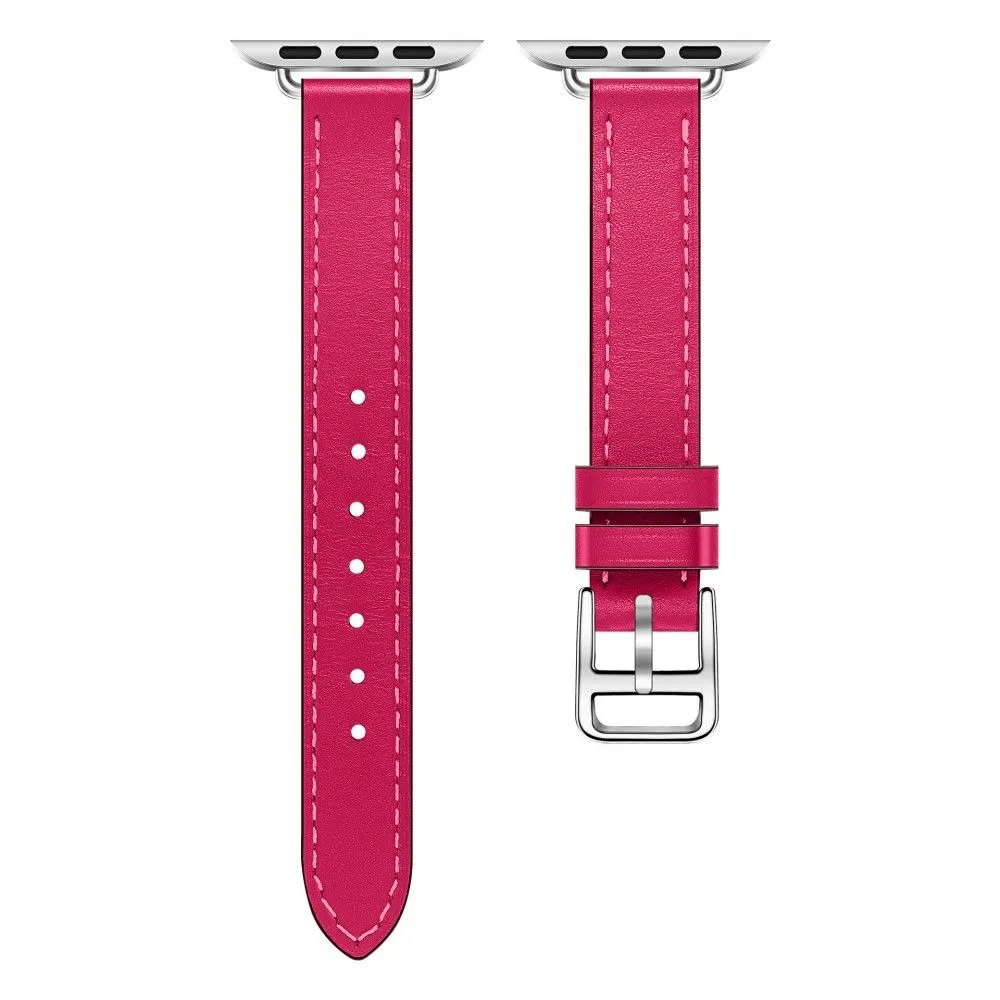 Apple Watch (41mm) breathable genuine leather watch strap - Rose