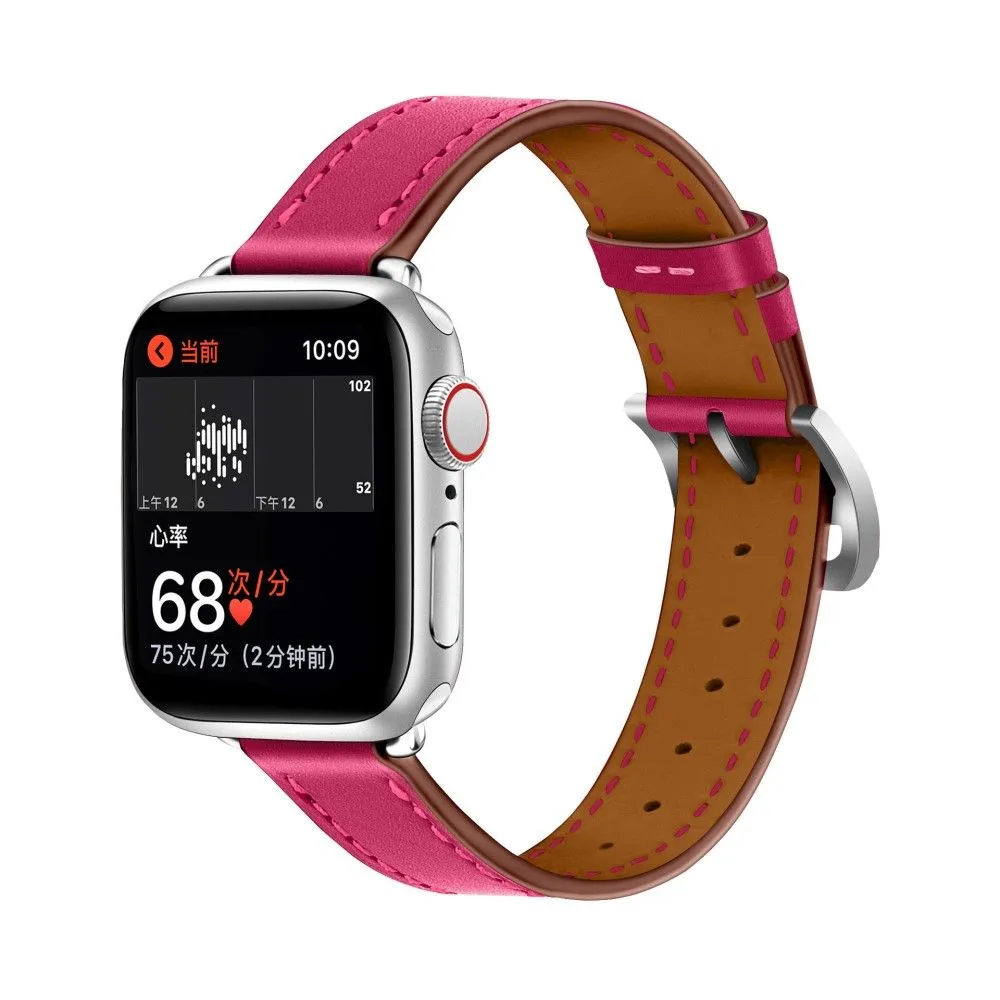 Apple Watch (41mm) breathable genuine leather watch strap - Rose