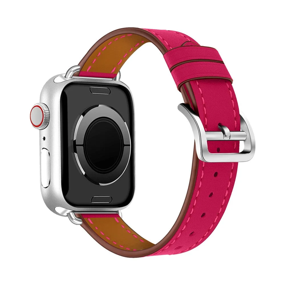 Apple Watch (41mm) breathable genuine leather watch strap - Rose