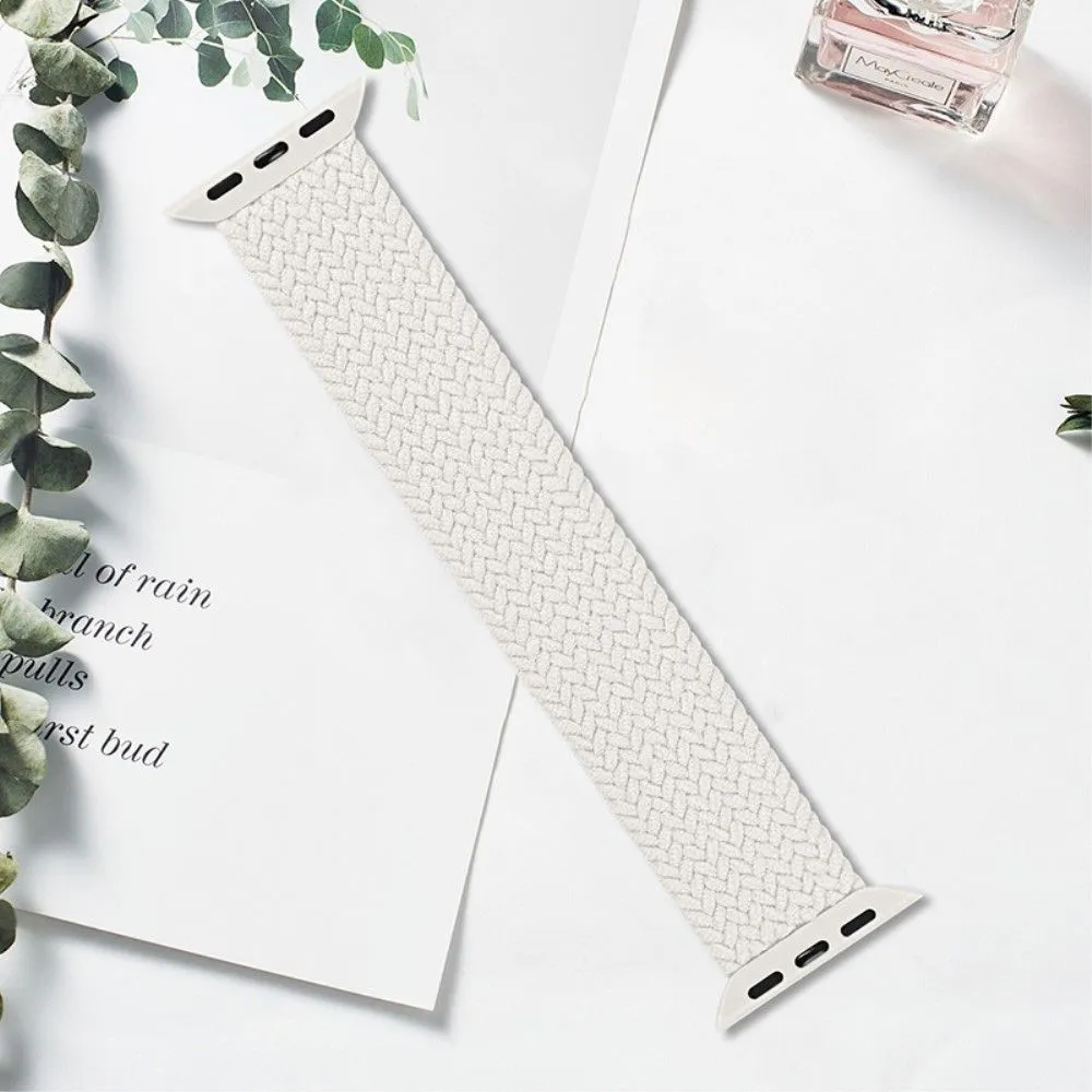 Apple Watch (41mm) elastic watch strap - Pearl White / Size: L