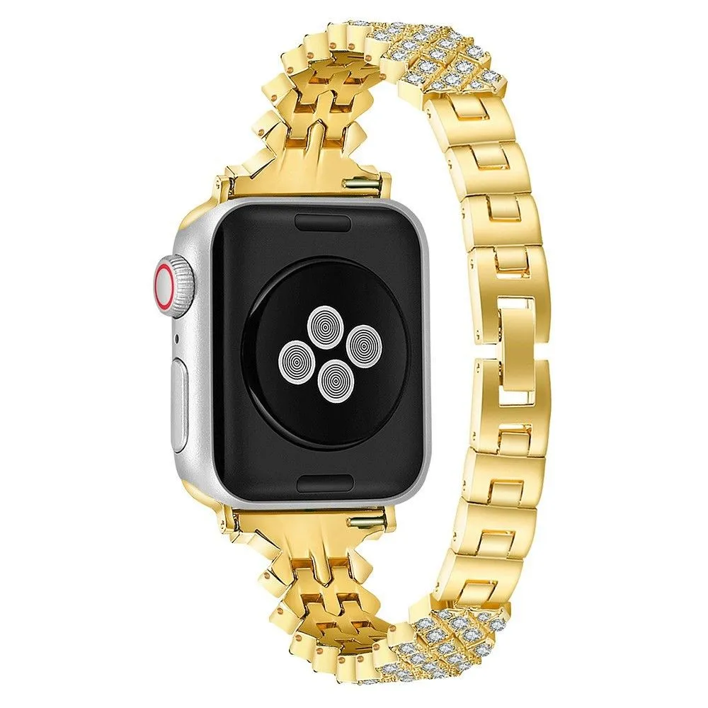 Apple Watch (41mm) rhinestone alloy watch strap - Gold