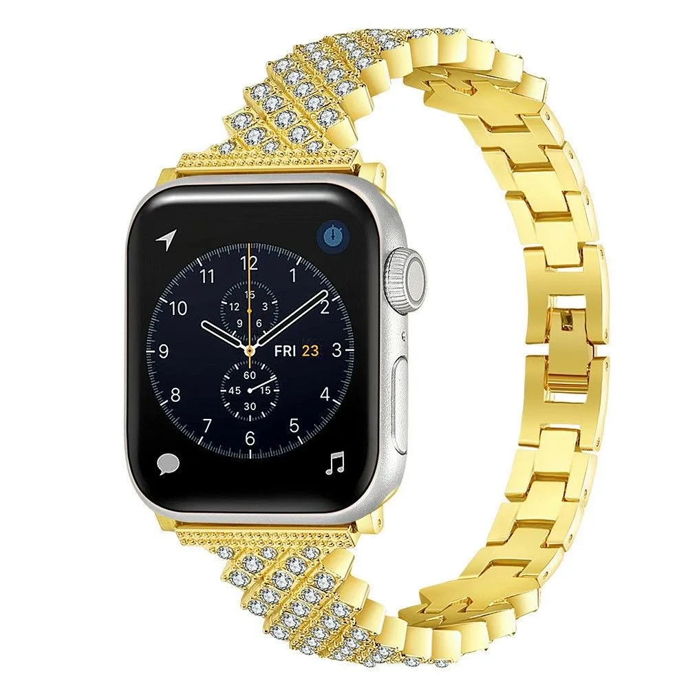 Apple Watch (41mm) rhinestone alloy watch strap - Gold