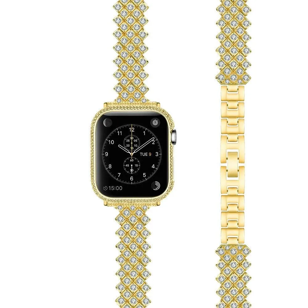 Apple Watch (41mm) rhinestone alloy watch strap - Gold