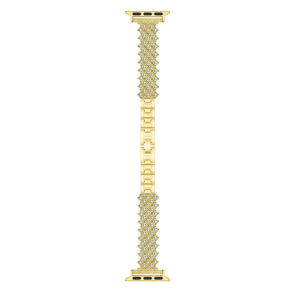 Apple Watch (41mm) rhinestone alloy watch strap - Gold