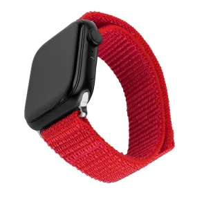 Apple Watch (42/44/SE/45/46/49mm) Fixed Nylon Rem - Rød