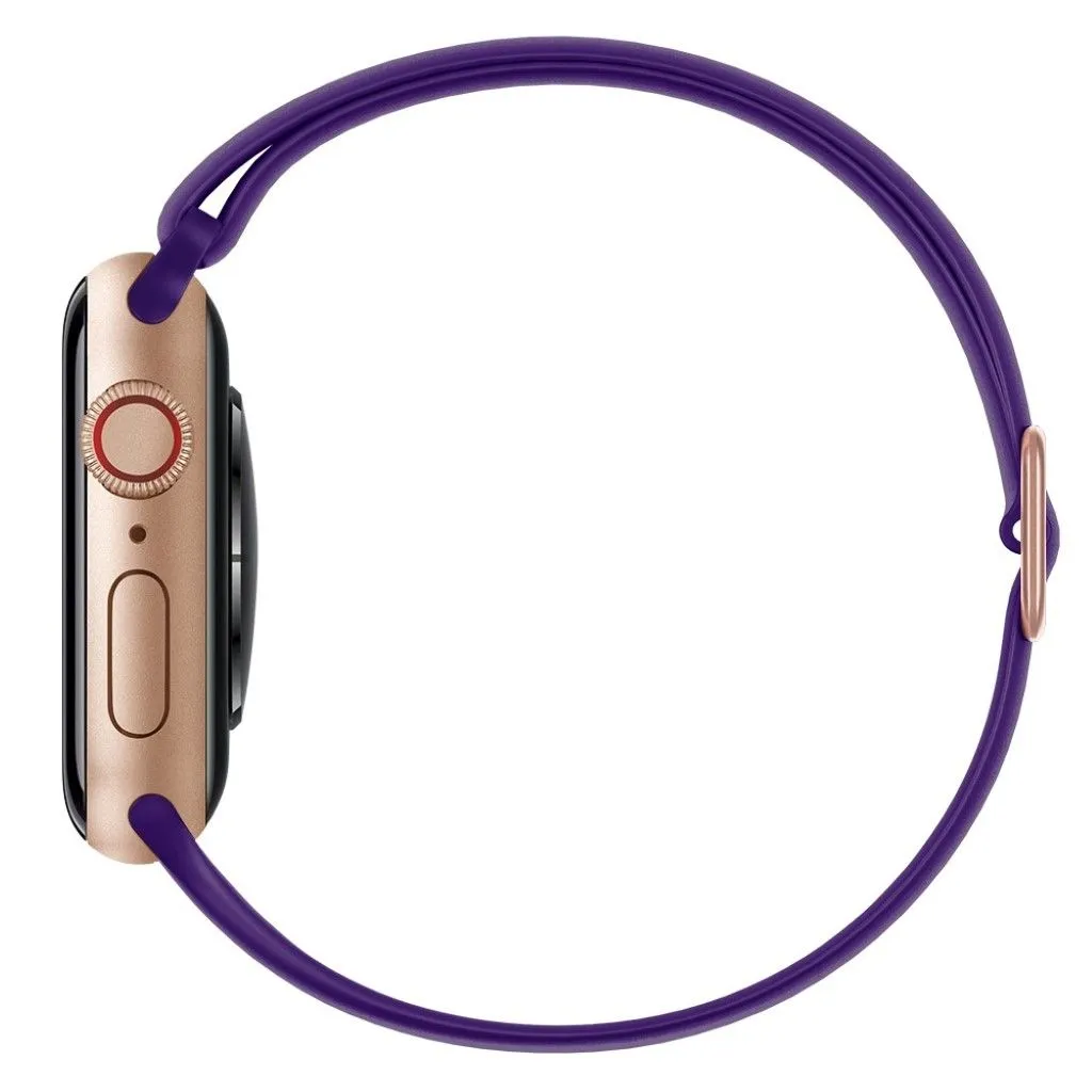 Apple Watch 44mm elastic silicone watch strap - Dark Purple