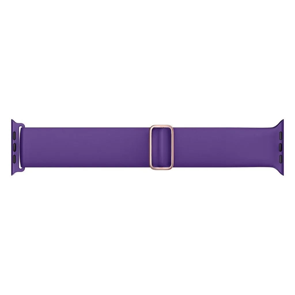 Apple Watch 44mm elastic silicone watch strap - Dark Purple