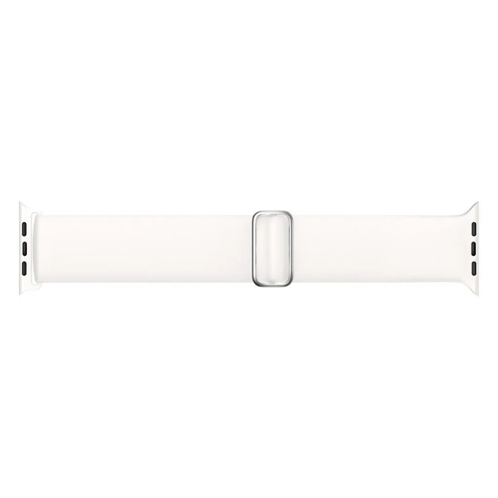 Apple Watch 44mm elastic silicone watch strap - White