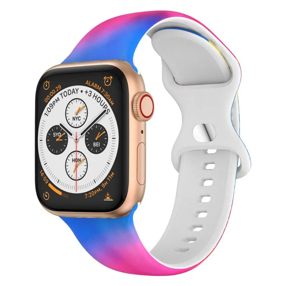 Apple Watch (45mm) design style silicone watch strap - Tie Dye