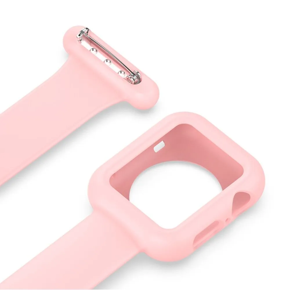 Apple Watch (45mm) doctor nurse silicone watch strap - Pink