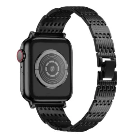 Apple Watch (45mm) elegant stainless steel watch strap - Black