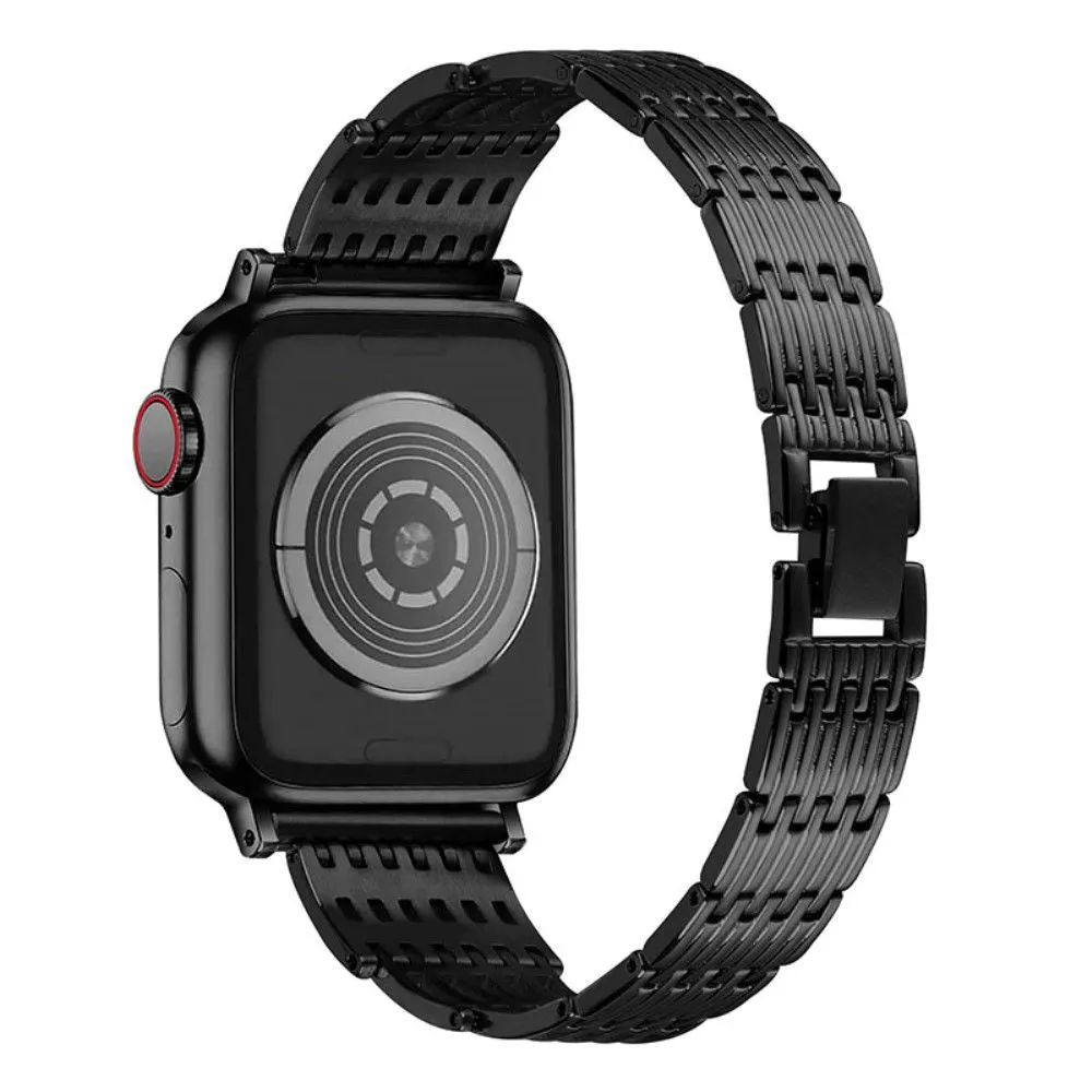 Apple Watch (45mm) elegant stainless steel watch strap - Black