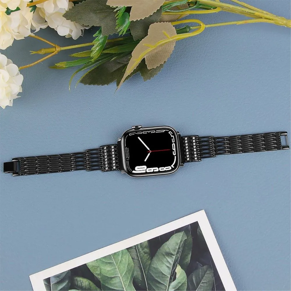 Apple Watch (45mm) elegant stainless steel watch strap - Black